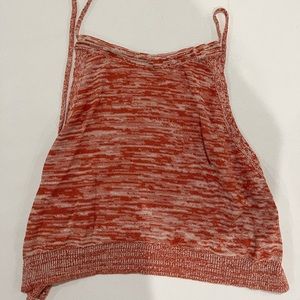 Open Back Orange Top